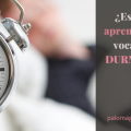 ¿Es posible aprender nuevo vocabulario DURMIENDO